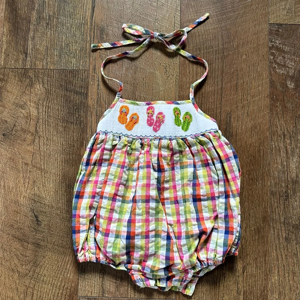 Baby Petite Palace Plaid Bodysuit 6 Months Multi-color